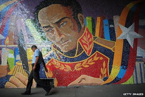 Mural of Simon Bolivar