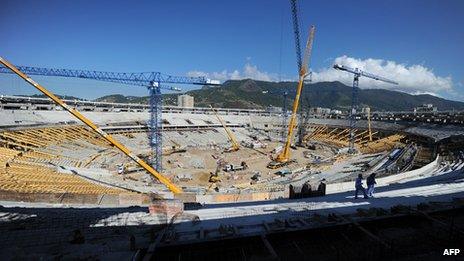 Rebuilding of Maracana stadium in Rio