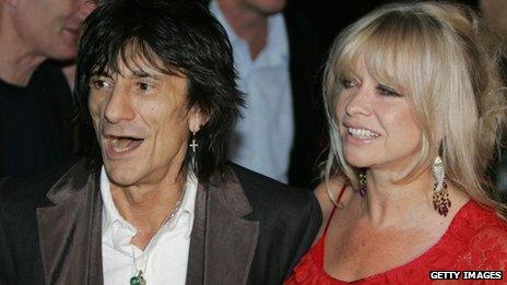 Ronnie Wood and ex-wife Jo Wood