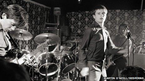 Joy Division on stage in 1979