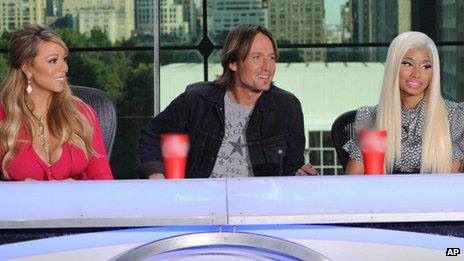 Mariah Carey, Keith Urban and Nicki Minaj