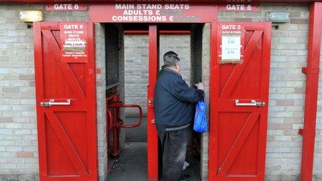 Fans at Dagenham