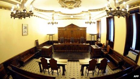 The Vatican courtroom where Paolo Gabriele is being tried (picture taken 27 September)