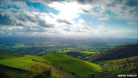 View from Moel Famau