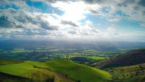 View from Moel Famau