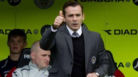 St Mirren manager Danny Lennon