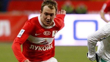 Spartak Moscow winger Aiden McGeady