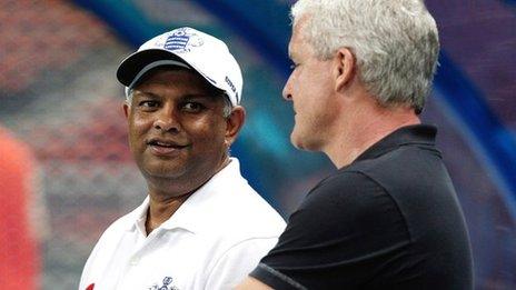 Tony Fernandes and Mark Hughes