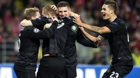 Celtic were 3-2 winners against Spartak Moscow