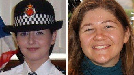 PC Nicola Hughes and PC Fiona Bone