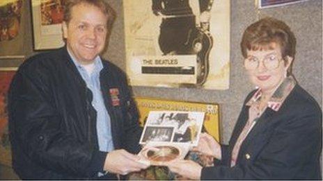 Irene Draper with Beatles recording