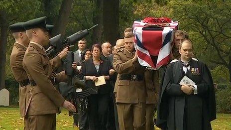 Funeral in Arnhem of Private Lewis James Curtis