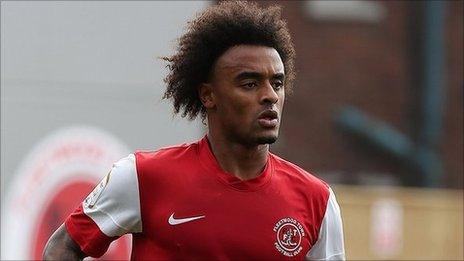 Fleetwood Town winger Junior Brown