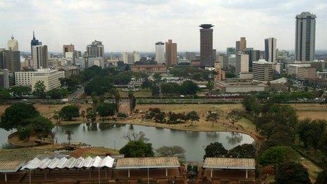 Skyline of Nairobi