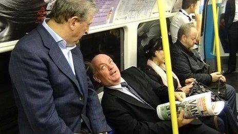 Roy Hodgson on the tube