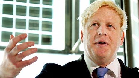 Boris Johnson speaking at City Hall