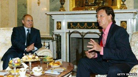 Paul McCartney and Vladimir Putin