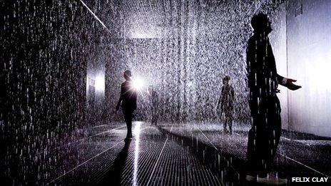 Rain Room exhibition