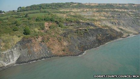 Landslip at Black Ven, between Lyme Regis and Charmouth