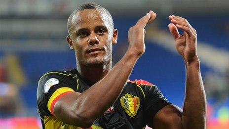 Belgium defender Vincent Kompany