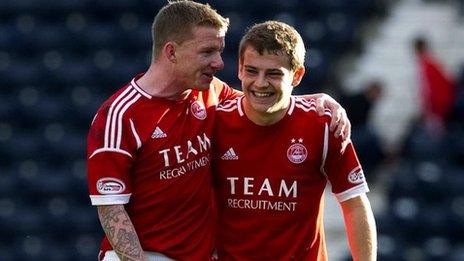 Aberdeen duo Jonny Hayes and Ryan Fraser