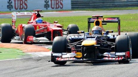 Sebastian Vettel and Fernando Alonso