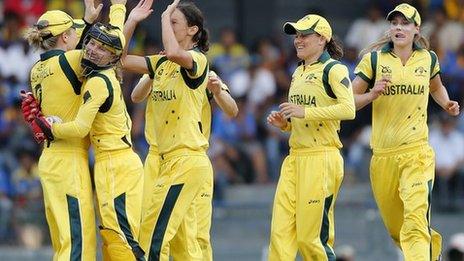 Australia celebrate