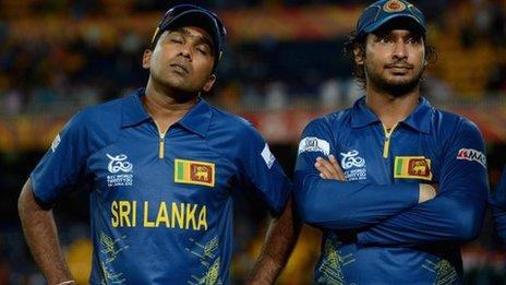 Mahela Jayawardene (left) and Kumar Sangakkara