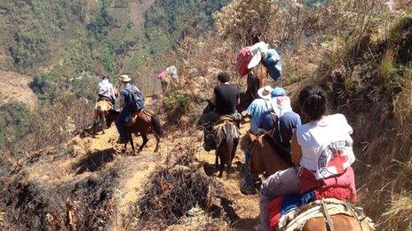 Riding through the mountains of Cauca