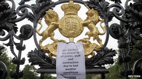 Entrance gates at Kew Gardens