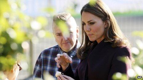 Duchess in community garden