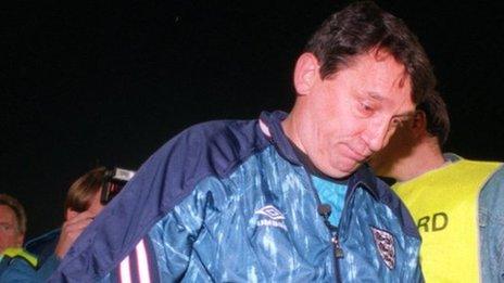 Graham Taylor during England's 1994 World Cup campaign