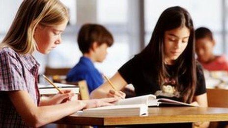 School Children Studying