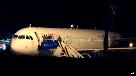 Plane at Ankara airport