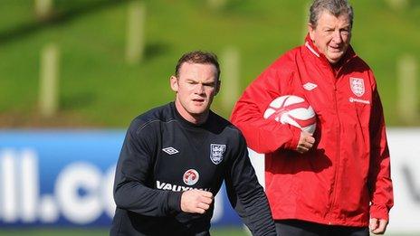 Wayne Rooney and Roy Hodgson