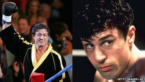 Sylvester Stallone (in Rocky Balboa) and Robert De Niro (in Raging Bull)