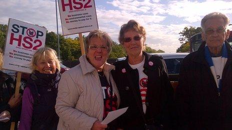 Stop HS2 protesters in Ealing