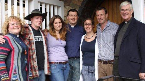 Ordinands and staff from St Michael's College, Cardiff