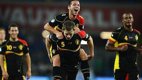 Belgium sit top of World Cup qualifying Group A