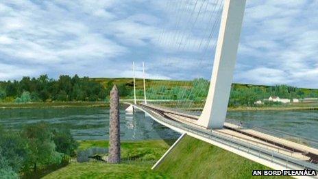 CGI model of the bridge at Narrow Water