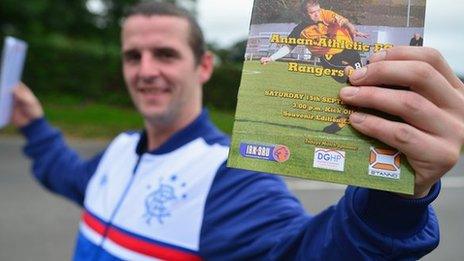 Rangers programme seller