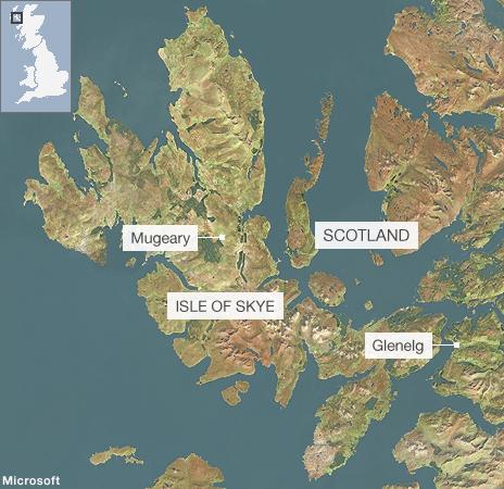 Map of Scotland