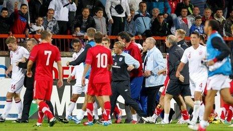 Serbia v England