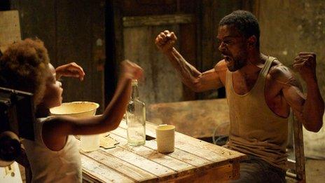 Quvenzhane Wallis and Dwight Henry in Beasts of the Southern Wild