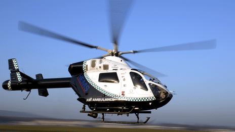 An air ambulance serving Sussex, Kent and Surrey