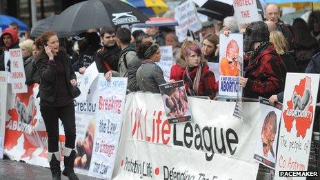 Anti-abortion protest