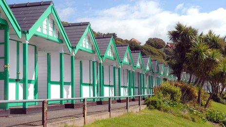 Langland Bay huts