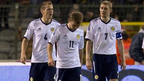 Christophe Berra, James Morrison and Darren Fletcher