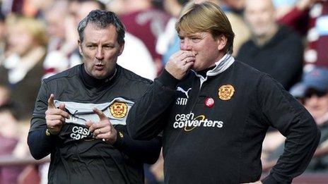 Stuart McCall with assistant Kenny Black