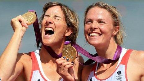 Katherine Grainger and (right) Anna Watkins